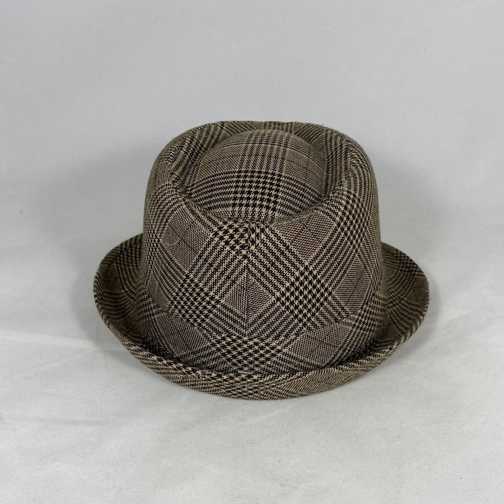 DECREE Diamond Crown Fedora Hat Stingy Brim NWOT - Picture 6 of 12